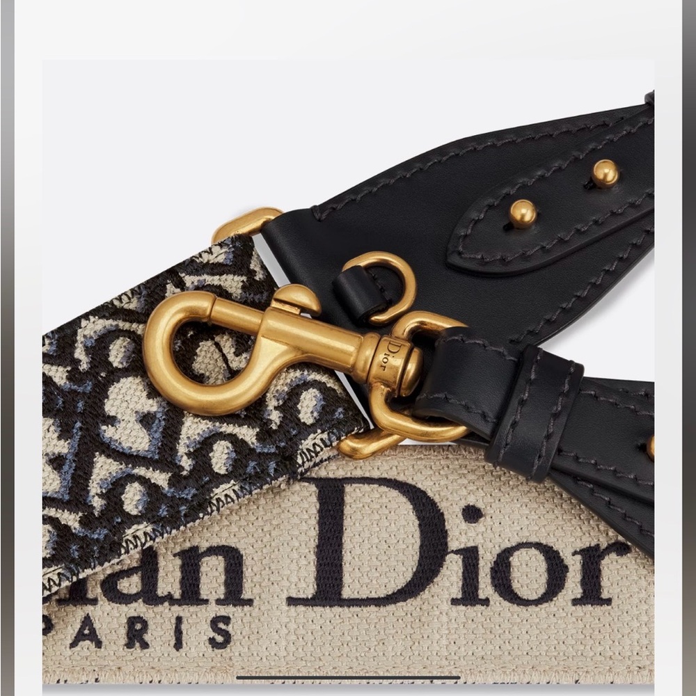 💯 Dior Oblique Reversible Shoulder Strap w/Ring